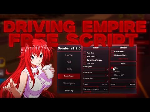 THE BEST DRIVING EMPIRE SCRIPT! Auto Farm, Auto Race, Change car speed and more! | ScriptZ Roblox