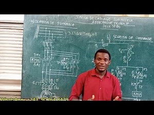 Schéma des câblages du démarrage d'un moteur asynchrone triphasé ( deux sens de marche)