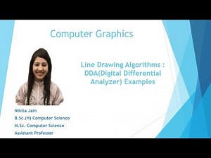 L - 1.4 : Numerical Example of DDA Algorithm in Computer Graphics | Simplified Explanation"