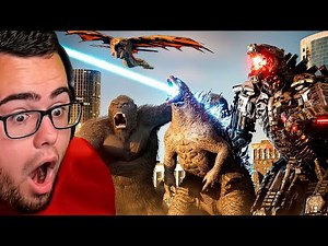 Reacting to MONSTERS Of GODZILLA vs KONG Movie!