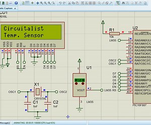 LM35 Temperature Sensor Simulation