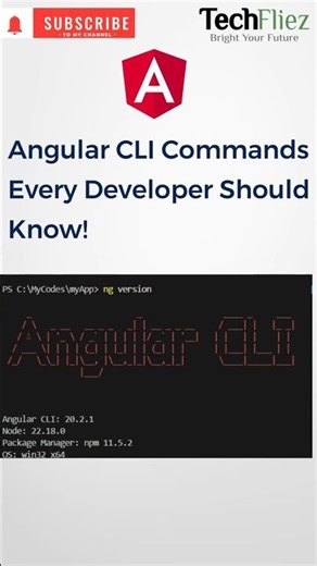 Top Angular CLI Commands Every Developer Must Know! 🚀 | Quick Tutorial