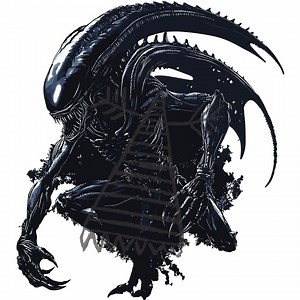 Alien Xenomorph Design PNG| SVG, PSD Digital File | High-quality Artwork for Crafts and Projects - Etsy UK