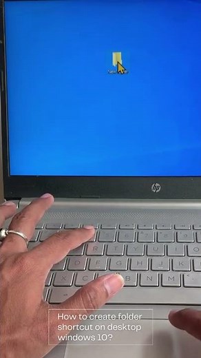 How to create folder shortcut on desktop windows 10?