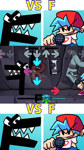 Friday Night Funkin VS F【Alphabet Lore】FC #shorts