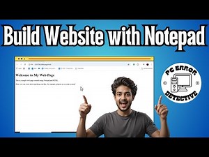 How To Create Web Page In HTML Using Notepad | Beginner Tutorial (2025)
