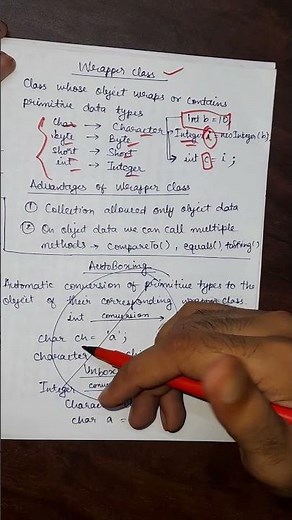 Wrapper Class in Java #java #javaprogramming #javatutorial #javaforbeginners #tutorial #coding