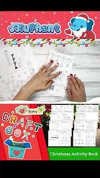 📥 Free Printable Christmas Activity Book 🎄🎅🏼 Kids Holiday Crafts & Worksheets 🎁 Biphy’s Craft Box