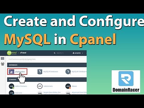 How to Create & Connect mySql Database to Website using cPanel | phpMyAdmin | DomainRacer
