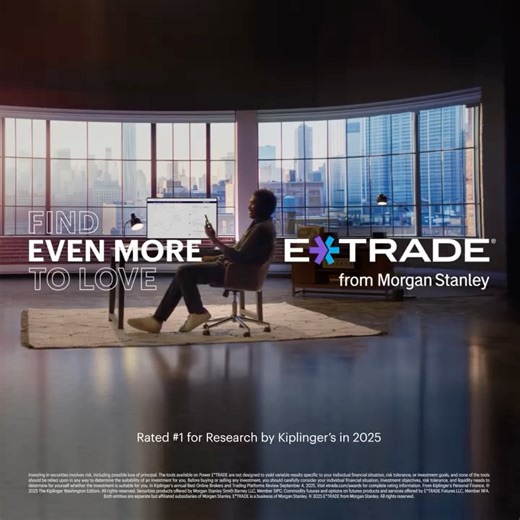 E*TRADE from Morgan Stanley on Instagram: "Take your strategy to the next level with E*TRADE's powerful platforms, now supercharged with on-demand insights from Morgan Stanley."