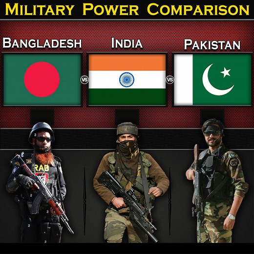 4.9M views · 45K reactions | Bangladesh vs India vs Pakistan | Naval Power Comparison 2025 (Part-3) | Global Power | Facebook