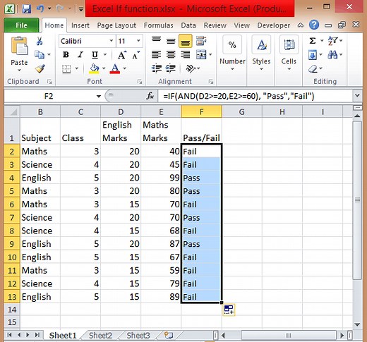 How to use Excel If Statement with Multiple Conditions Range [AND/OR]