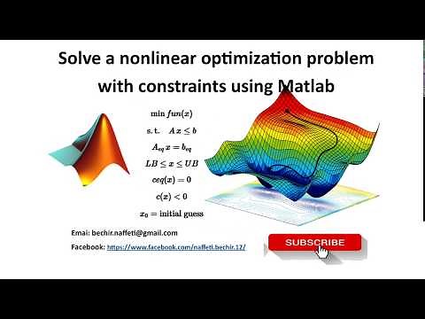 Matlab solve nonlinear optimization with nonlinear constraints