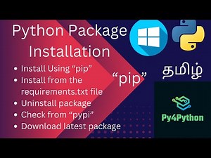 Python package installation | pip install Tamil | pip installation in windows | pip windows Tamil