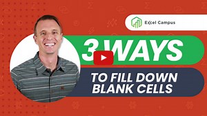 3 Ways to Fill Down Blank Cells in Excel - Excel Campus