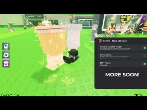 FPS Killer Script Roblox Steal a Brainrot Laser Script Broken OP Script FREE NO KEY PC/MOBILE