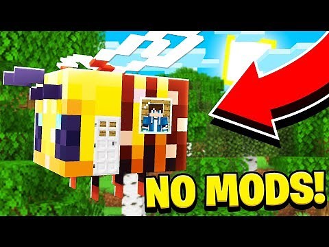 How to Live Inside a BEE in Minecraft Tutorial! (Pocket Edition, PS4, Xbox, PC, Switch)