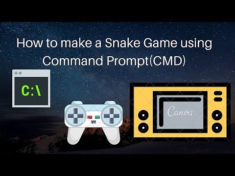 How to make a Snake Game using Command Prompt (CMD)