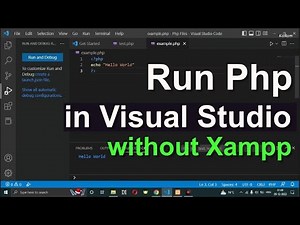 how to run php program in visual studio code without xampp #php #visualstudio #programming