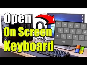 How to OPEN On Screen Keyboard Windows 10 | 11 PC (Best Method)