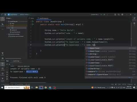 Java Strings | String Class build-in Methods | Escape character | Detailed explanation with example