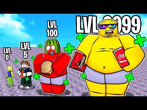 EATING to Become FATTEST in Roblox Simulator