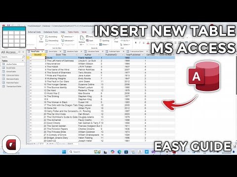 How to Add/Insert New Table in MS Access - Easy Guide