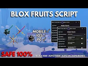 Blue X Hub Script Blox Fruits **NO KEY** Auto V4, Auto Farm, Auto Mirage, Auto Cdk, Auto TTK, Redz