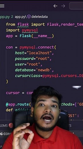 MySQL database connectivity | MySQL using PyMySQL + Frontend & GitHub Source Code || Flask tutorials