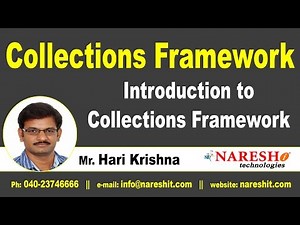 Introduction to Collections Framework | Core Java Tutorial | Mr. Hari Krishna