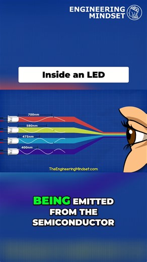 Inside an LED #electricity #engineering #LED #engineerngmindset | The Engineering Mindset