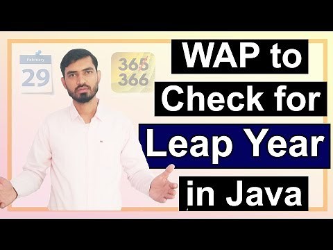Program to Check for Leap Year in Java by Deepak
