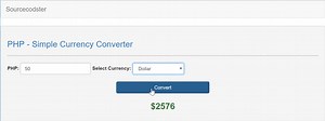 Creating Simple Currency Converter (Php) using PHP