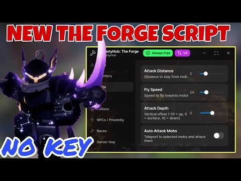 The Forge Script - Auto Forge, Auto Kill Enemies, Auto Mine Ores, Anti Mod & More! (No Key)