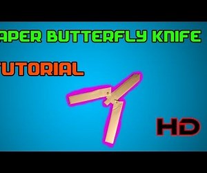 How to Make a Paper Butterfly Knife (Tutorial)