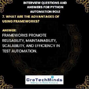 🚀 Top Python Interview Questions for Automation Engineers #grotechminds #automationengineer #sdet