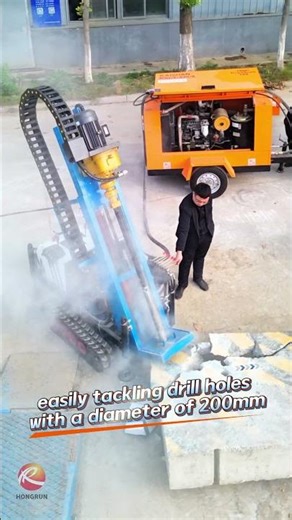DTH Drill: Hard Rock Drilling Pro, Blasts Through Tough Strata#drillrig #dth #machine