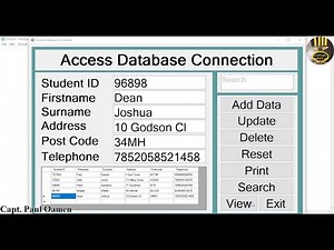 How to Create a C# MS Access Database Connection with Save, Update, Delete, and Search - Part 1 of 2