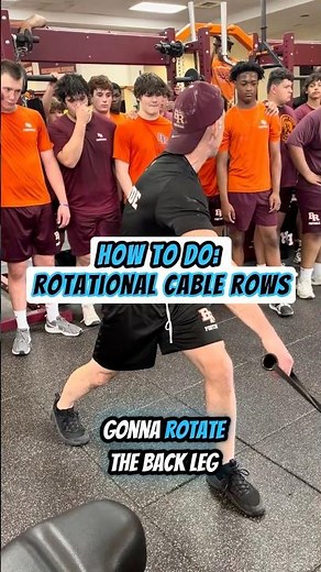 How To Do Rotational Cable Rows! 🔄💪