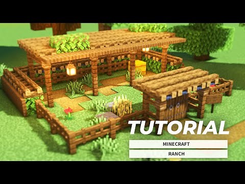 [Minecraft] How To Build a Simple Barn for animals(Tutorial)