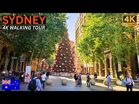 Sydney 4K Walking Tour | Peak Hour CBD City Walk I 4K 60FPS