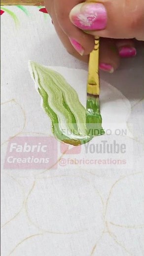 Fabric Painting Tutorial for Beginners | Beautiful Yellow Flower Design on Saree/Dupatta