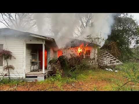 Burning Down Old House Huge Fire Seeing Ghost