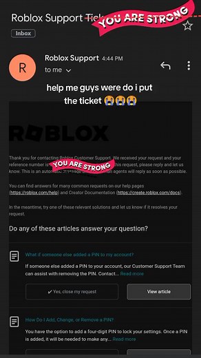 Where to Put Roblox Support Ticket