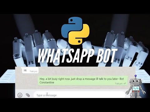 Auto Response Bot for WhatsApp Using Python | Chat BOT | Auto Reply WhatsApp | OpenCV