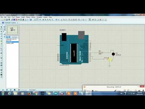 ARDUINO SIMULATION IN PROTEUS 8 ISIS. TUTORIAL 01