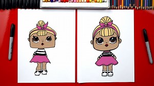 How To Draw An L.O.L. Surprise Doll - Art For Kids Hub -