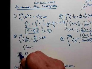 Integrals of Vector Valued Functions