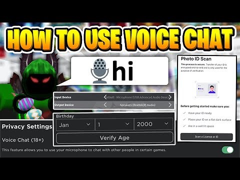 🎤 How to Use VOICE CHAT in Roblox (2021)