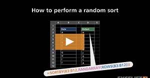 How to perform a random sort